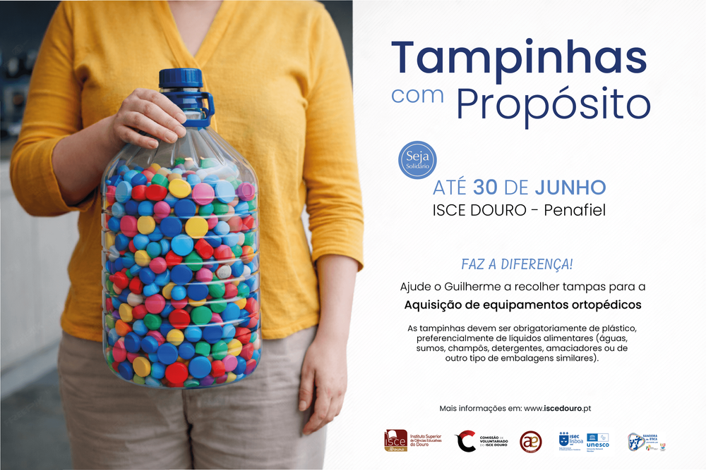 ISCE Douro dinamiza campanha solidária “Tampinhas com Propósito”