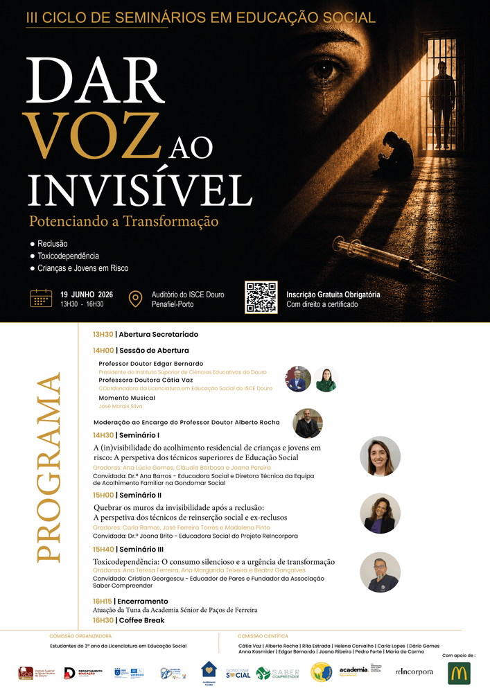 III Ciclo de Seminários em Educação Social no ISCE Douro