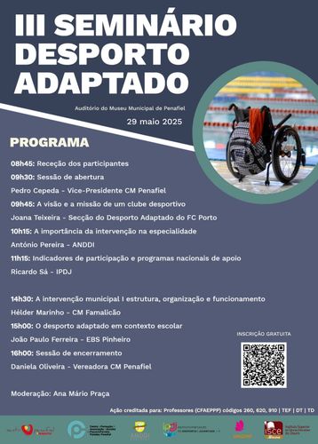 Departamento de Desporto do ISCE Douro contribui para organização do III Seminário de Desporto Adaptado
